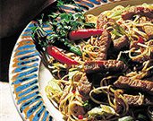 Indonesian Noodles with Pork Loin