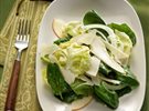 Pear and Spinach Salad with Parmesan Vinaigrette