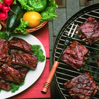 Tangy Barbecued Lamb Riblets: Main Image
