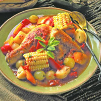 Chicken Brunswick Stew with Roasted Garlic: Main Image