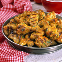 Image of Southwestern Grilled Chicken Wings With Black Bean Dip, Walmart