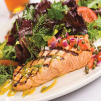 Image of Grilled Salmon Salad With Mustard Dill Sauce, Walmart
