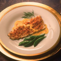 Image of Rainbow Trout With Horseradish Crust And Saffron Sauce, Walmart