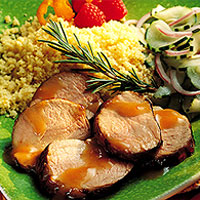 Apricot-Mustard Grilled Pork Tenderloin: Main Image