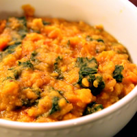Dal with Sweet Potatoes and Kale: Main Image