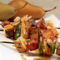 Asian Shrimp Skewers with Pears: Main Image