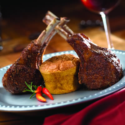 Image of Seared Lamb Chops With Goat Cheese SoufflÃ©, Walmart