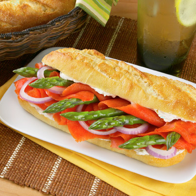 Image of Smoked Salmon And Fresh Asparagus Sandwiches, Walmart
