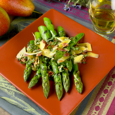 Image of Grilled Fresh Asparagus With Pancetta, Pepato Cheese, And Herbs, Walmart
