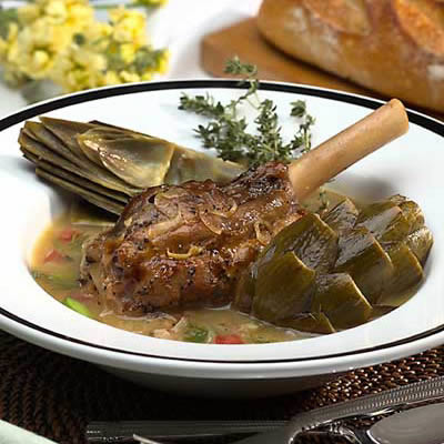 Image of Braised Lamb Shanks With Artichokes And Fava Beans, Walmart
