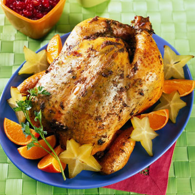 Image of Grilled Whole Chicken With Starfruit Cranberry Sauce, Walmart