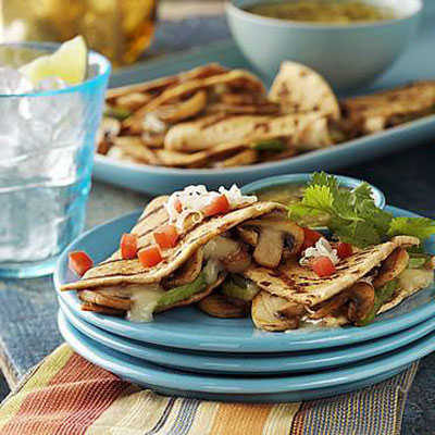 Grilled Mushroom Quesadillas Grilled Mushroom Quesadillas