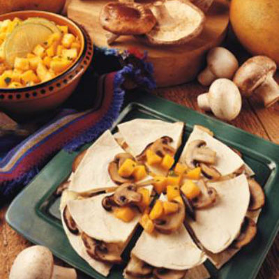 Image of Mushroom & Brie Quesadillas With Mango & Papaya Chutney, Walmart