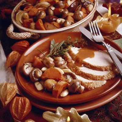 Roasted Mushrooms with Winter Vegetables Roasted Mushrooms with Winter Vegetables