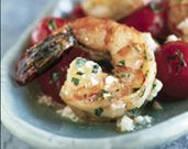 Shrimp with Cherry Tomatoes and Feta