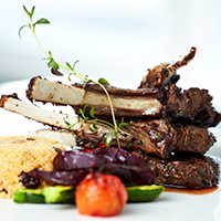 Balsamic-Dijon Provenal Lamb Chops: Main Image