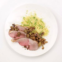 Braised Leg of Lamb with Preserved Lemons and Green Olives: Main Image