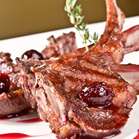 Classic Rack of Lamb with Cherry-Pecan Sauce: Main Image