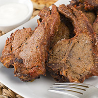 Curried Lamb Chops with Raita: Main Image