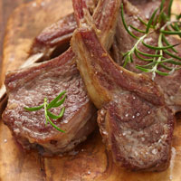 Rosemary Rack of Lamb with Oven-Dried Tomatoes and Black Olives: Main Image