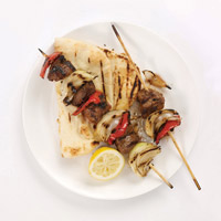 Spicy Lamb Kebabs with Bell Peppers and Sweet Onions: Main Image