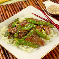 Asparagus and Lamb Stir Fry: Main Image