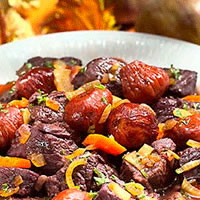 Braised Lamb with Black Mission Figs: Main Image