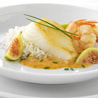 Halibut with Asian Fig and Ginger Sauce: Main Image