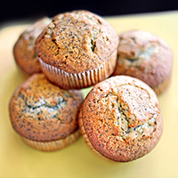 Almond Poppy Seed Muffins: Main Image