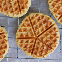 Butter Pecan Banana Waffles: Main Image