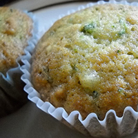 Zucchini Nut Muffins with Pineapple: Main Image