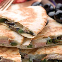 Charred Poblano Pork Quesadillas: Main Image