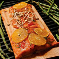 Cedar Plank Salmon with Orange Glaze: Main Image