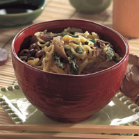Asparagus and Egg Noodle Bowl: Main Image