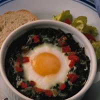 Baked Eggs and Spinach: Main Image