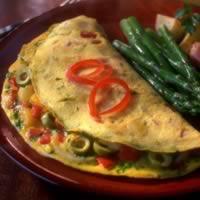 Spanish Omelet with Olives and Red Pepper: Main Image