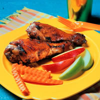 Apple-Glazed Chicken Drumsticks: Main Image