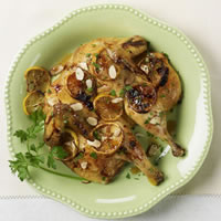 Butterflied Chicken with Herbs and Sticky Lemon: Main Image