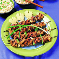 Ginger Chicken Kebabs: Main Image