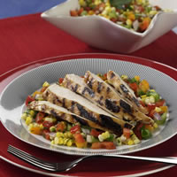 Grilled Chicken with Sweet Corn and Pepper Relish: Main Image