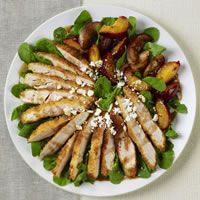Panko Crusted Chicken Salad with Pomegranate Balsamic Dressing: Main Image
