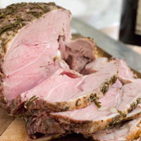 Boneless Leg of Lamb with Rosemary and Garlic: Main Image