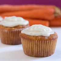 Carrot Cupcakes with Cream Cheese Frosting: Main Image