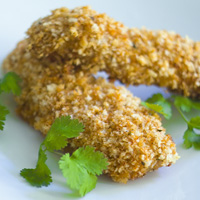 Spicy Panko Crusted Chicken Strips: Main Image
