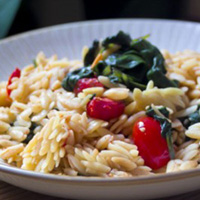 Spinach and Tomato Orzo: Main Image