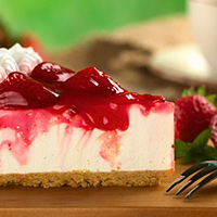 No-Bake Strawberry Cheesecake: Main Image