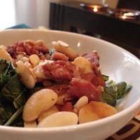Sweet Collard Greens with Ham and Beans: Main Image