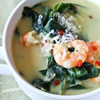 Shrimp and Coconut Soup with Collard Greens: Main Image