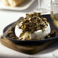 Baked Mushroom Topped Brie: Main Image