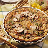 Fresh Mushroom Clafouti: Main Image